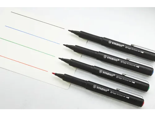Fineliner STABILO dr!ver medium punt 0.8 mm Zwart