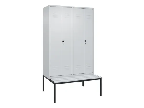 locker voor scheiding van kleding,HxBxD 2120x1200x815mm,4vak