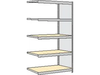 magazijnstelling,aanbouwveld,HxBxD 2000x1285x526mm,vakl. 250kg - 1