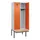 locker met bank,HxBxD 2120x800x815mm,2vak,vak B 400mm,cilinderslot