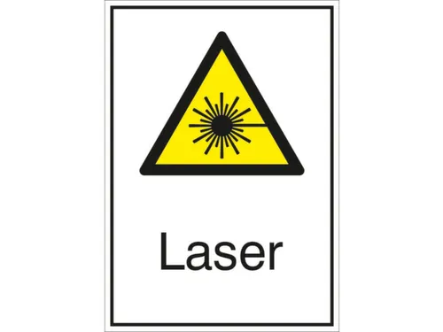 Waarschuwings-Combibord,V. Binnen/Buiten,Laser,Aluminium Gemerkt