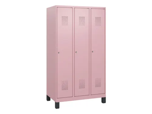 schoollocker,HxBxD 1630x900x500mm,3vak,vak B 300mm,cil.-slot,voeten