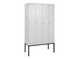 locker voor scheiding van kleding,HxBxD 2120x1200x500mm,4vak