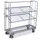 Bijzetwagen Verzinkt 250kg 3 Etages H 1531mm 1320x537mm Draadgaas