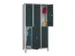 dubbeldekse locker,HxBxD 1850x900x500mm,3x2vak.,RAL7035,front RAL7016