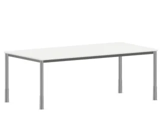 In hoogte verstelbaar bureau,HxBxD 720-840x2000x1000mm,Bl-wit - 2