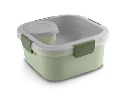 Sigma Home food to go lunchbox 1,4L groen - 17,7x17,7x8,7cm