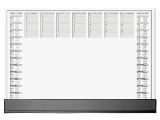 Designonderlegger Sigel Office 27/28 59,5x41cm dag/week- planner 40 ve