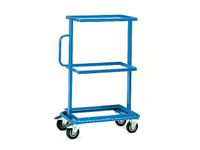 Bijzetwagen 32900 3 Etages Zonder Legborden 200kg 600x400mm Ral5007