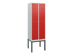 dubbeldekse locker,HxBxD 1950x600x500mm,2x2vak.,vak B 300mm
