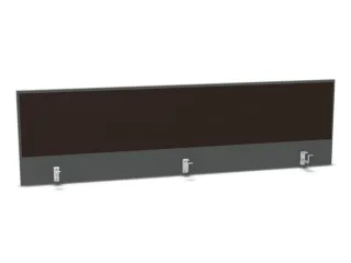 opzetpaneel bureau aanbouw achter MS-donkergrijs BN2036-bruin 2000mm - 1