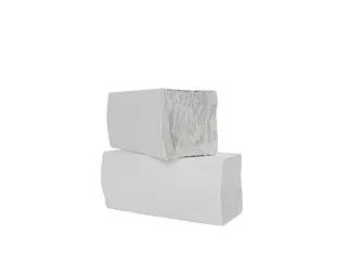 Handdoek Cleaninq Z-vouw 2-laags 22x22.5cm Wit 20x200 stuks - 2