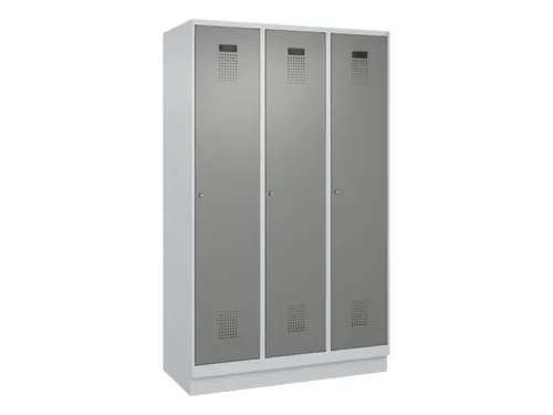 locker,HxBxD 1950x1200x500mm,3vak,vak B 400mm,cil.-slot,sokkel