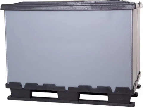 Pallet-Vouwkrat 800x1200x930mm Kunststof 3 Sleden