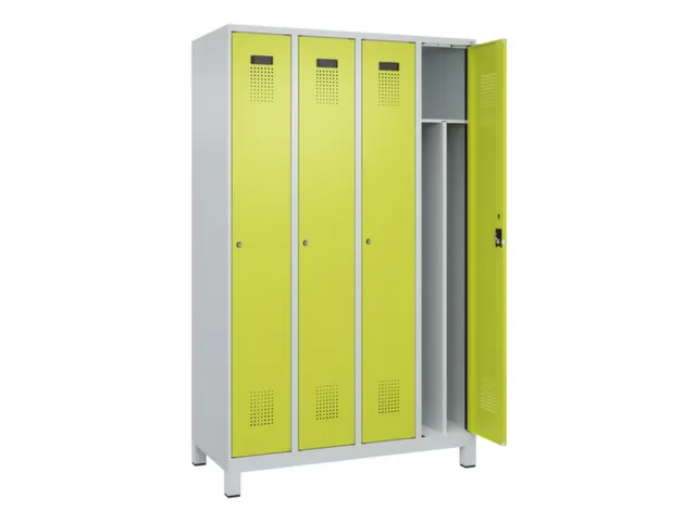 locker voor scheiding van kleding,HxBxD 1950x1200x500mm,4vak