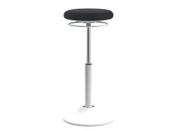Zit-Sta Kruk Mango Wit/Zwart Ergonomisch & Verstelbaar