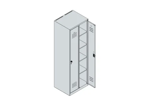 wasgoedverdeelkast,HxBxD 1850x600x500mm,vak B 300mm,draaigrendel