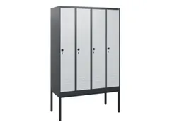 locker,HxBxD 1950x1200x500mm,4vak,vak B 300mm,draaigrendel
