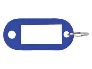 Sleutellabel Pavo kunststof blauw 100 stuks - 1