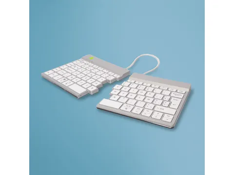 Split Break V2 ergonomisch toetsenbord Azerty BE Wit draadloos