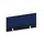 baliepaneel,v. bureau,aanbouw achter,B 1000mm,CC-zwart,BN6016-blauw