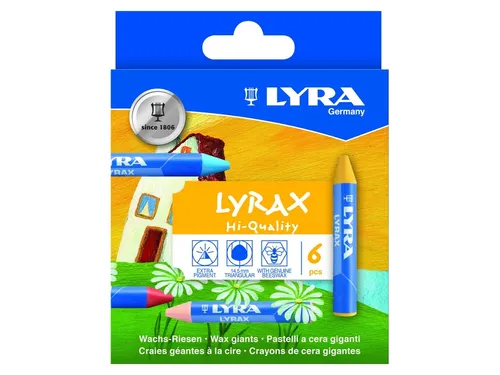 Waskrijt LYRA Lyrax Wax Giants 6 kleuren