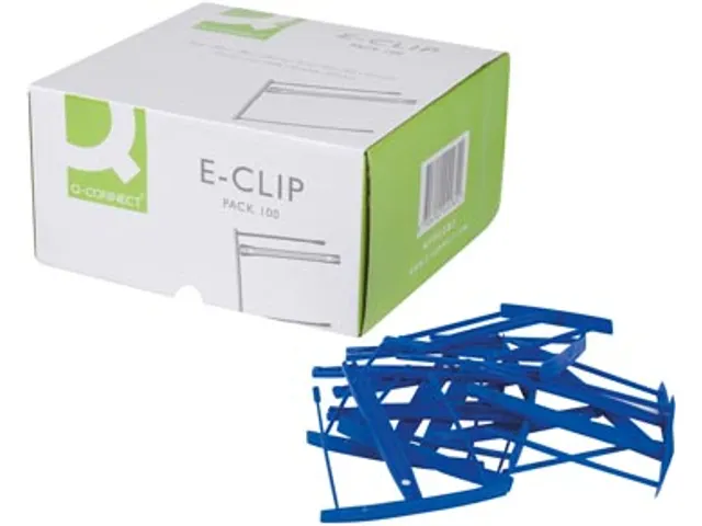 E-clip Blauw Doos 100 stuks