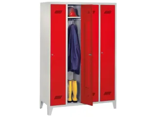locker,HxBxD 1850x1200x500mm,4vak,vak B 300mm,RAL7035,front RAL7035 - 1