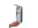 zeep-/ontsmettingsmiddeldispenser,HxB 325x97mm,v. 1l,RVS