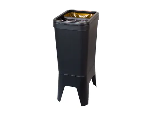 Duurzame Afvalbak BonTon CircuBin 20+20 liter Open zwart