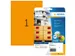 HERMA 5149 Gekleurde etiketten A4 210x297mm Neon Oranje 20 stuks