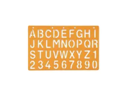 Sjabloon Standardgraph letters en cijfers 30mm