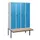 locker met bank,HxBxD 1950x1200x815mm,4vak,vak B 300mm,draaigrendel