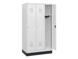 schoollocker,HxBxD 1630x900x500mm,3vak,vak B 300mm,cil.-slot,sokkel