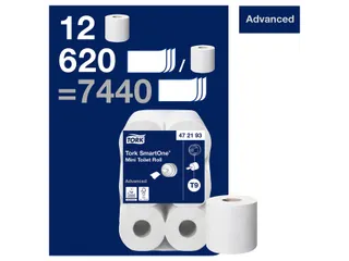 Toiletpapier Tork SmartOne Mini T9 advanced 2-laags 620 vel wit 472193 - 7