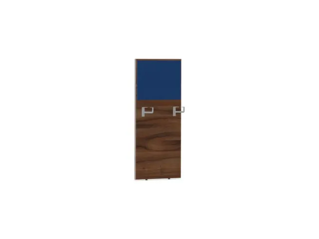 baliepaneel bureau aanbouw rechts NP-tiepolo nut BN6016-blauw 600mm