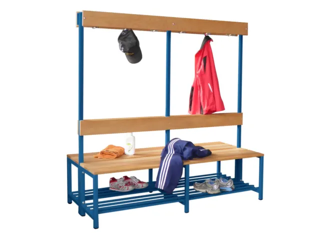 banc double,HxLxP 1600x1500x770mm,piètement RAL5010