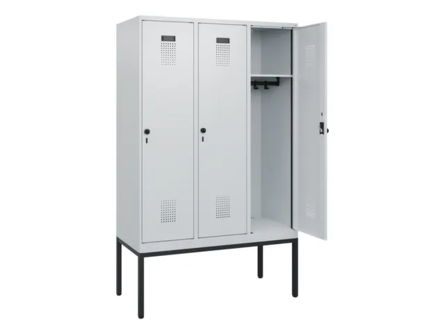 schoollocker,HxBxD 1950x1200x500mm,3vak,vak B 400mm,draaigrendel