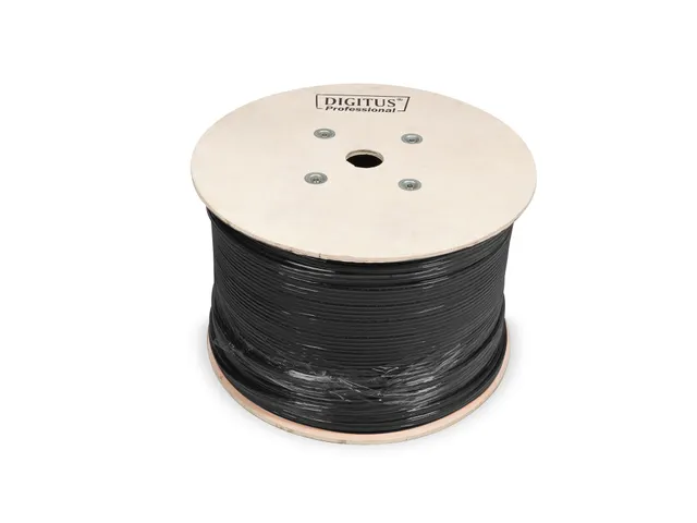 Cat 7 S/FTP Ondergrondse Installatiekabel 500m Simplex PE Zwart