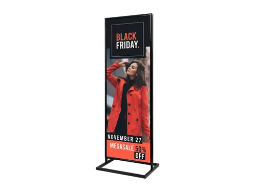 Poster Display Decor Click Dubbelzijdig 2xA1 Zwart