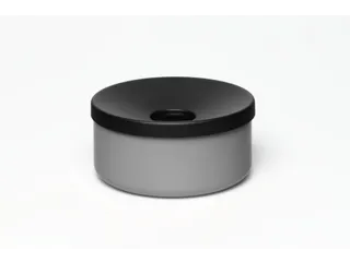 Tafelasbak H X Ø 80x 155mm Plaatstaal Zilverkleurig - 1