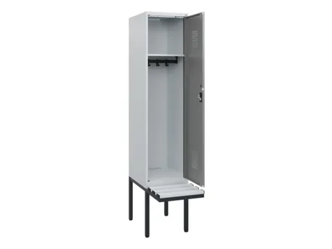locker met bank,HxBxD 1950x400x815mm,1vak,vak B 400mm,cilinderslot