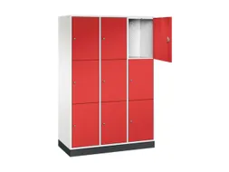 grootvolume-lockersysteem,HxBxD 1950x1220x500mm,3x3vakken,cil.-slot