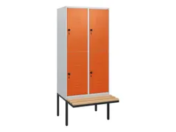 Dubbeldekse dekenkist,HxBxD 1950x800x815mm,2x2vak.,vak B 400mm