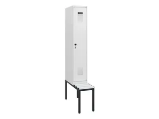 locker met bank,HxBxD 1950x300x815mm,1vak,vak B 300mm,draaigrendel - 2