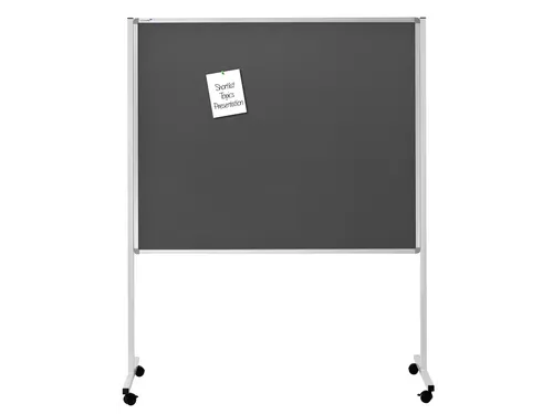 Multiboard mobile XL Met Grijs Prikbord 120x150cm