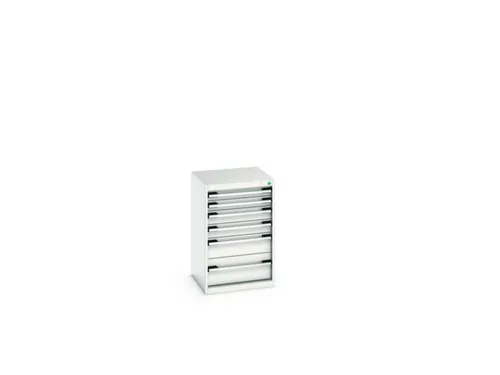 ladekast HxBxD 800x525x525mm 6laden romp RAL7035 front RAL7035