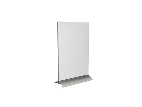 Kaarthouder Europel T-standaard A4 staand acryl / aluminium