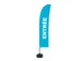 Beachflag 430cm complete set "ENTREE" Blauw