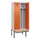 locker met bank,voor scheiding van kleding,HxBxD 2120x800x815mm,2vak